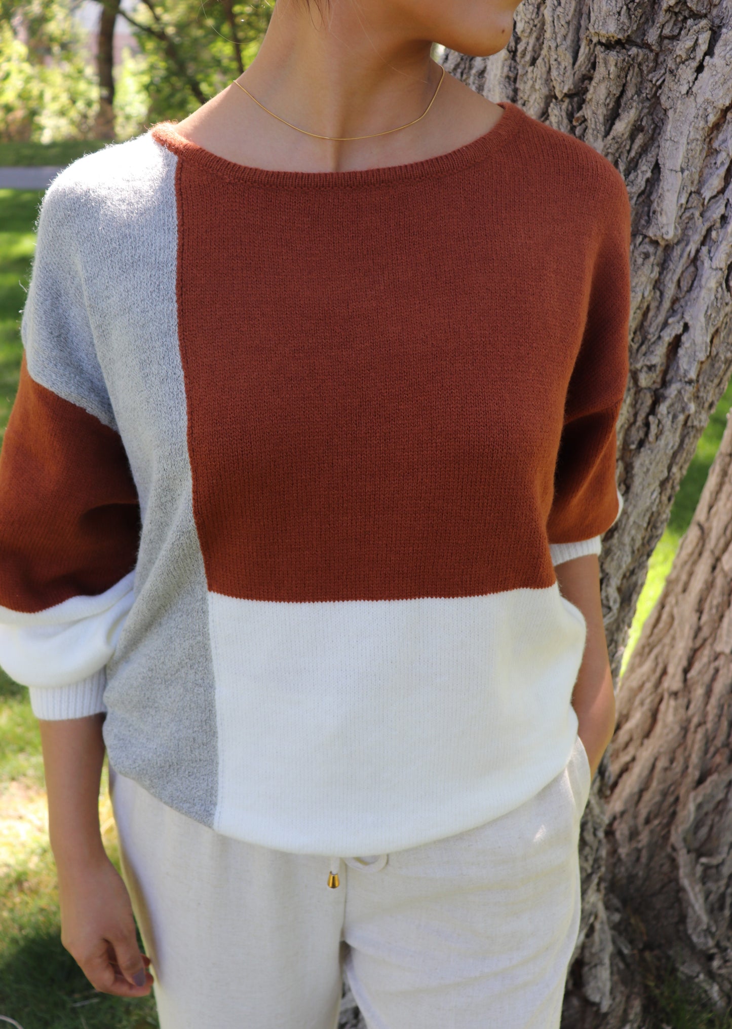 Amber Colorblock Pullover